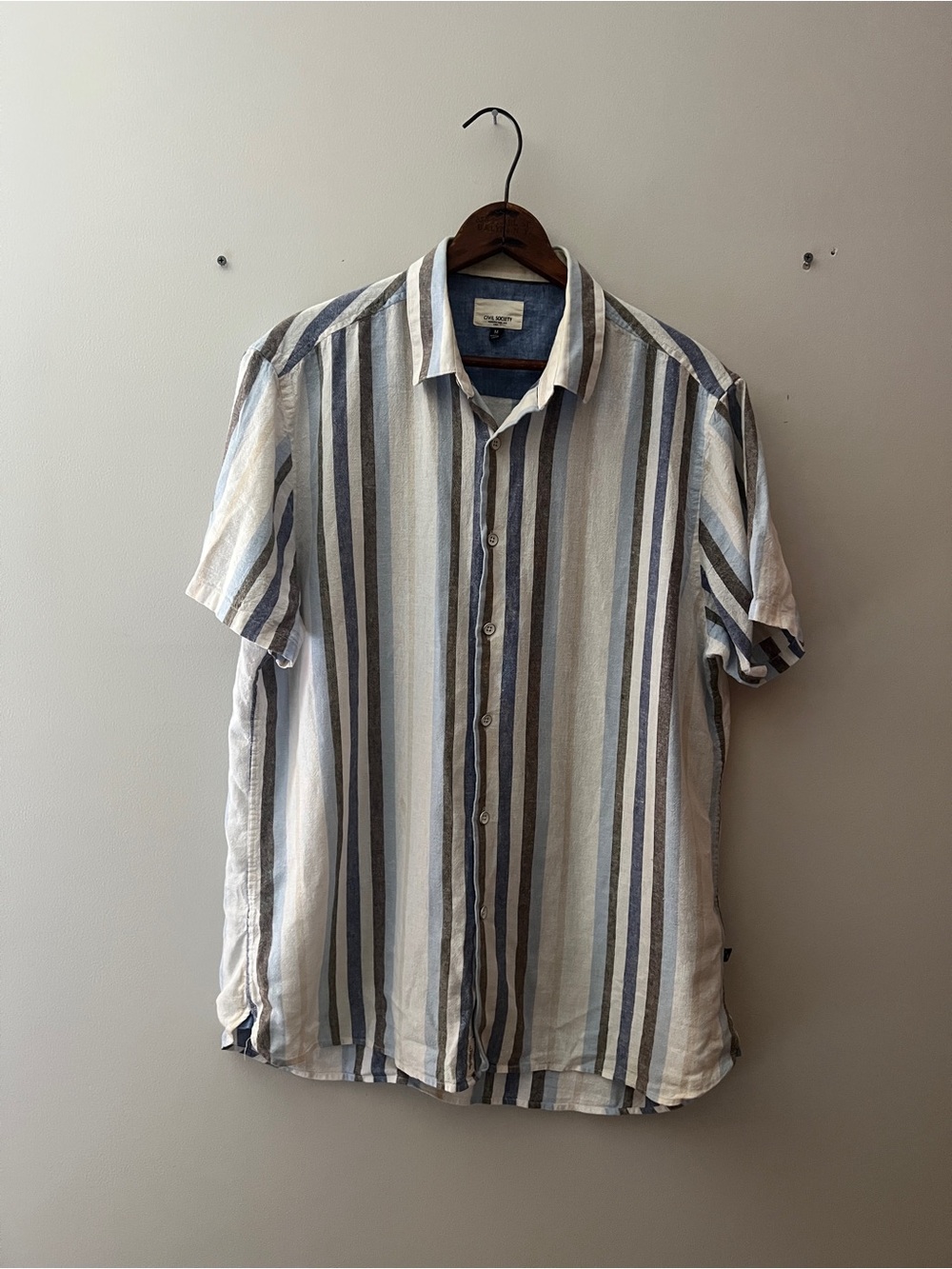Civil society Short-Sleeve Striped Shirt